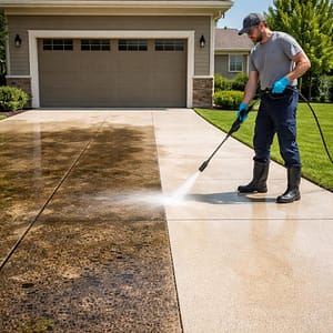 How often should you power wash your driveway
